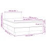 Cama box spring colchón y LED terciopelo gris claro 120x190 cm de , Camas y somieres - Ref: Foro24-3270141, Precio: 374,33 €,...