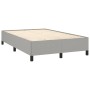 Cama box spring con colchón y LED tela gris claro 120x190 cm de , Camas y somieres - Ref: Foro24-3270218, Precio: 429,89 €, D...