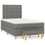 Box spring bed with dark gray fabric mattress 120x190 cm by , Beds and slatted bases - Ref: Foro24-3270433, Price: 440,67 €, ...