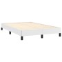 Cama box spring colchón y LED cuero sintético blanco 120x190 cm de , Camas y somieres - Ref: Foro24-3270136, Precio: 402,24 €...