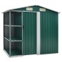 Garden shed with green iron shelf 205x130x183 cm by vidaXL, Sheds - Ref: Foro24-47104, Price: 314,62 €, Discount: %