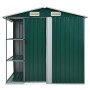 Garden shed with green iron shelf 205x130x183 cm by vidaXL, Sheds - Ref: Foro24-47104, Price: 327,99 €, Discount: %