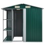 Garden shed with green iron shelf 205x130x183 cm by vidaXL, Sheds - Ref: Foro24-47104, Price: 327,99 €, Discount: %