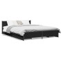 Cama con cajones madera de ingeniería negro 120x200 cm de , Camas y somieres - Ref: Foro24-3279937, Precio: 176,06 €, Descuen...