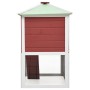 Hutch animal cage with double red wooden floor by vidaXL, Cages and habitats for small animals - Ref: Foro24-170851, Price: 1...