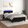 Box spring bed with mattress and LED black velvet 120x190 cm by , Beds and slatted bases - Ref: Foro24-3270155, Price: 372,08...