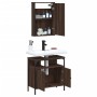 Set de muebles baño 2 pzas madera contrachapada marrón roble de , Muebles de baño - Ref: Foro24-3214779, Precio: 95,01 €, Des...