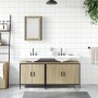 Sonoma oak plywood 3-piece bathroom furniture set by , Bathroom furniture - Ref: Foro24-3214791, Price: 174,76 €, Discount: %