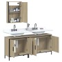 Set de muebles de baño 3 pzas madera contrachapada roble Sonoma de , Muebles de baño - Ref: Foro24-3214791, Precio: 174,76 €,...