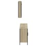 Sonoma oak plywood 3-piece bathroom furniture set by , Bathroom furniture - Ref: Foro24-3214791, Price: 174,76 €, Discount: %