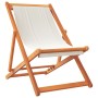 Klappbare Strandkörbe 2 Einheiten aus cremeweißem Stoff von , Gartenstühle - Ref: Foro24-3214495, Preis: 102,99 €, Rabatt: %