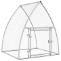 Chicken cage silver galvanized steel 100x105x120 cm by , Cages and habitats for small animals - Ref: Foro24-172552, Price: 89...