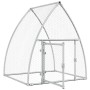 Chicken cage silver galvanized steel 100x105x120 cm by , Cages and habitats for small animals - Ref: Foro24-172552, Price: 89...