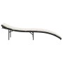 Lounger with black synthetic rattan cushion 55x199x50 cm by , Loungers - Ref: Foro24-368245, Price: 122,91 €, Discount: %