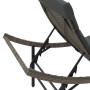 Lounger with gray synthetic rattan cushion 55x199x50 cm by , Loungers - Ref: Foro24-368247, Price: 125,33 €, Discount: %