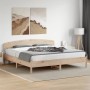 Estructura de cama con cabecero madera maciza de pino 200x200cm de , Camas y somieres - Ref: Foro24-3207193, Precio: 189,89 €...