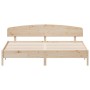 Estructura de cama con cabecero madera maciza de pino 200x200cm de , Camas y somieres - Ref: Foro24-3207193, Precio: 189,89 €...