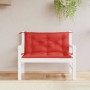 Garden bench cushions 2 pcs Oxford fabric red 100x50x7 cm by , Cushions for chairs and sofas - Ref: Foro24-361665, Price: 43,...