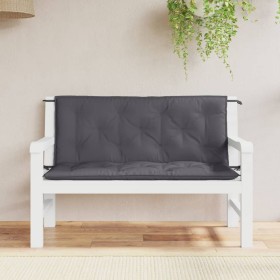 Garden bench cushions 2 pcs anthracite 120x50x7 cm by , Cushions for chairs and sofas - Ref: Foro24-361678, Price: 42,99 €, D...