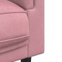 Pink velvet 3-piece sofa set with cushions by , Sofas - Ref: Foro24-3209250, Price: 754,42 €, Discount: %