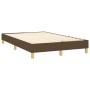 Cama box spring con colchón y LED tela marrón oscuro 120x190 cm de , Camas y somieres - Ref: Foro24-3270084, Precio: 365,09 €...