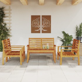 Garden furniture set 5 pieces solid acacia wood by , Garden sets - Ref: Foro24-3211800, Price: 402,75 €, Discount: %