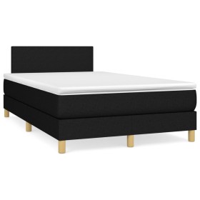 Box spring bed with black fabric mattress 120x190 cm by , Beds and slatted bases - Ref: Foro24-3269760, Price: 341,74 €, Disc...