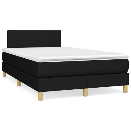 Box spring bed with black fabric mattress 120x190 cm by , Beds and slatted bases - Ref: Foro24-3269760, Price: 360,99 €, Disc...