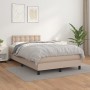 Cama box spring con colchón cuero sintético capuchino 120x190cm de , Camas y somieres - Ref: Foro24-3269824, Precio: 374,07 €...