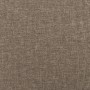 Cama box spring con colchón tela gris taupe 120x190 cm