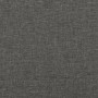 Cama box spring con colchón tela gris oscuro 120x190 cm
