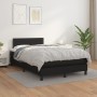 Cama box spring con colchón cuero sintético negro 120x190 cm de , Camas y somieres - Ref: Foro24-3269813, Precio: 355,64 €, D...