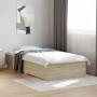 Cama con cajones madera ingeniería roble Sonoma 90x200 cm de , Camas y somieres - Ref: Foro24-3280428, Precio: 107,99 €, Desc...