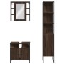 Set de muebles de baño 3 pzas madera contrachapada roble marrón de , Muebles de baño - Ref: Foro24-3214739, Precio: 200,99 €,...