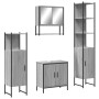 Set de muebles de baño 4 pzas madera contrachapada gris sonoma de , Muebles de baño - Ref: Foro24-3214713, Precio: 245,99 €, ...