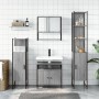 Set de muebles de baño 4 pzas madera contrachapada gris sonoma de , Muebles de baño - Ref: Foro24-3214713, Precio: 250,62 €, ...