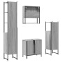 Set de muebles de baño 4 pzas madera contrachapada gris sonoma de , Muebles de baño - Ref: Foro24-3214713, Precio: 245,99 €, ...