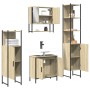 Juego de muebles de baño 4 pzas contrachapada roble Sonoma de , Muebles de baño - Ref: Foro24-3214711, Precio: 292,19 €, Desc...