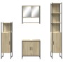 Juego de muebles de baño 4 pzas contrachapada roble Sonoma de , Muebles de baño - Ref: Foro24-3214711, Precio: 260,59 €, Desc...