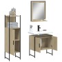 Set de muebles de baño 3 pzas madera contrachapada roble sonoma de , Muebles de baño - Ref: Foro24-3214345, Precio: 169,46 €,...