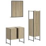 Set de muebles de baño 3 pzas madera contrachapada roble sonoma de , Muebles de baño - Ref: Foro24-3214345, Precio: 169,46 €,...