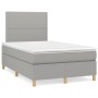 Boxspringbett mit Matratze und LED-hellgrauem Stoff 120x190 cm von , Betten und Lattenroste - Ref: Foro24-3270239, Preis: 415...