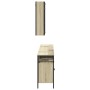 Sonoma oak plywood 3-piece bathroom furniture set by , Bathroom furniture - Ref: Foro24-3214726, Price: 215,00 €, Discount: %