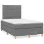 Cama box spring con colchón y LED tela marrón oscuro 120x190 cm de , Camas y somieres - Ref: Foro24-3270247, Precio: 421,25 €...