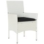 Garden chairs with cushions 2 units white synthetic rattan by , Garden chairs - Ref: Foro24-368115, Price: 167,48 €, Discount: %