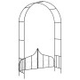 Arco de jardín con puerta hierro negro 138x40x238 cm de vidaXL, Pérgolas, arcos y enrejados de jardín - Ref: Foro24-47092, Pr...