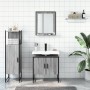 Sonoma gray plywood 3-piece bathroom furniture set by , Bathroom furniture - Ref: Foro24-3214347, Price: 146,79 €, Discount: %