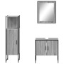 Sonoma gray plywood 3-piece bathroom furniture set by , Bathroom furniture - Ref: Foro24-3214347, Price: 146,79 €, Discount: %