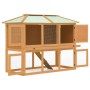 Animal cage hutch with double wooden floor by vidaXL, Cages and habitats for small animals - Ref: Foro24-170849, Price: 158,9...