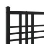 Estructura de cama con cabecero metal negro 100x190 cm
